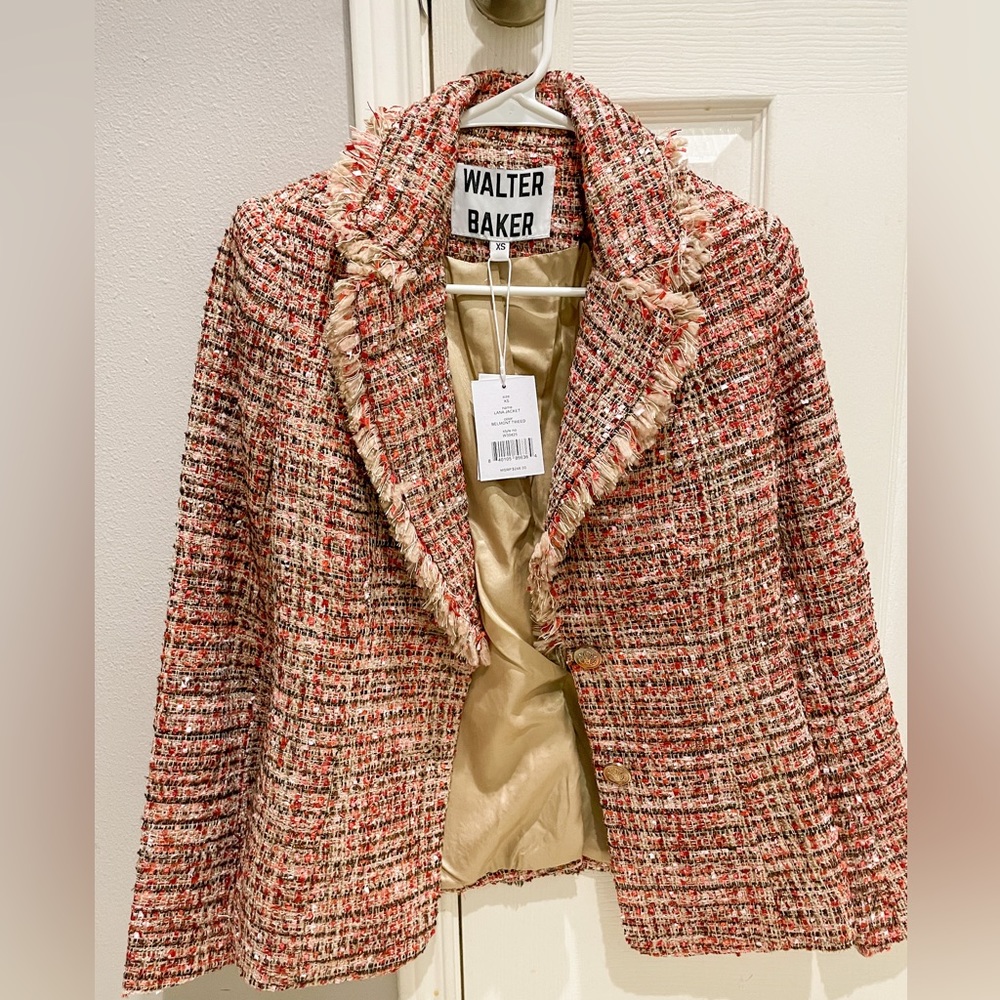 Walter Baker Lana Belmont Tweed Jacket  Size XS